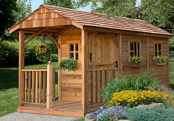 She Shed Chic Potting Shed Backyard Inspiration - Hello 